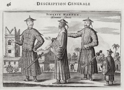 Chinese Men, a General Description from an account of a Dutch Embassy to China by Jacob van Meurs